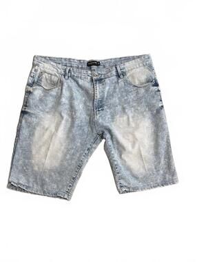 Southpole Slim Fit Men's Acid Wash Denim Shorts Jorts Size 42 Y2K Vintage Style